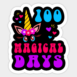 100 Magical Days 100th Day of School Student Teacher Sticker
